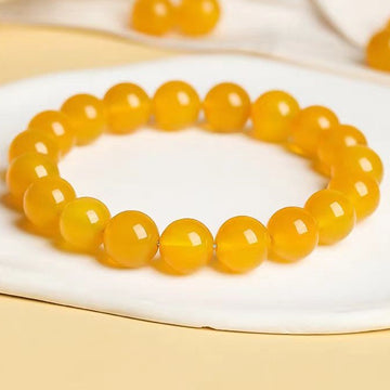 Yellow Agate Crystal Bracelet – Prosperity & Warmth