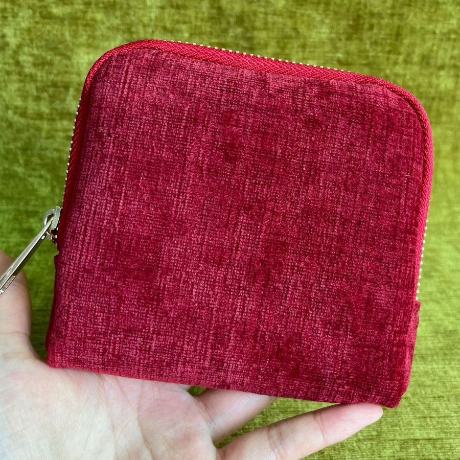 Velvet Travel Jewelry Organizer with Tassel Zip – Compact 5-Layer Storage (6 colors)