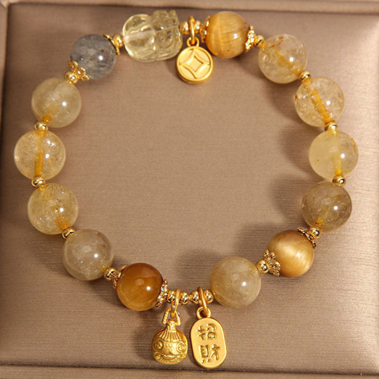Golden Rutilated Quartz Bracelet – Prosperity