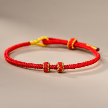 Eight-Strand Five-Color Red String DIY Bracelet Base – Semi-Finished (Red/Black/Blue)