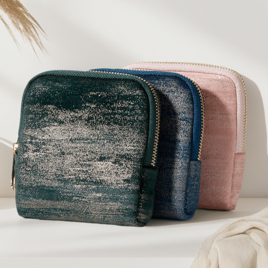 Velvet Tassel Jewelry Case with Tassel Zip – Compact 5-Layer Storage (3 colors)