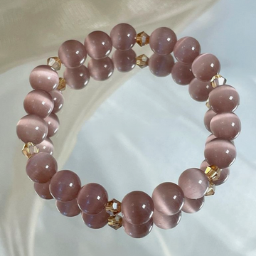 Lavender Cat’s Eye Crystal Bracelet