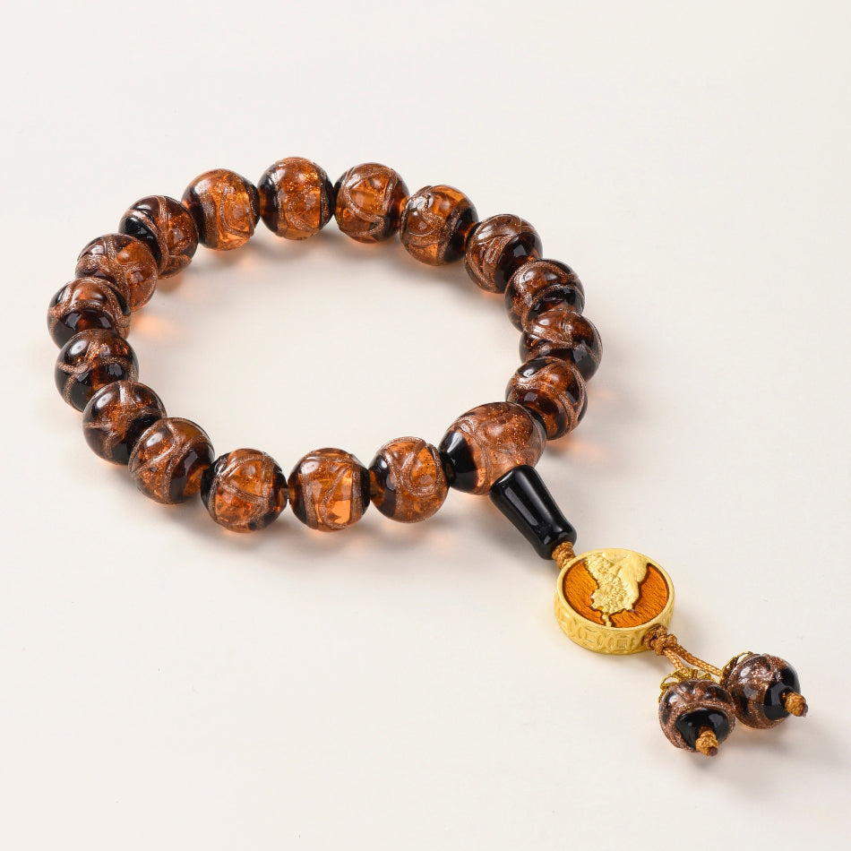 Amber Ash-Glass Bracelet – Prosperity