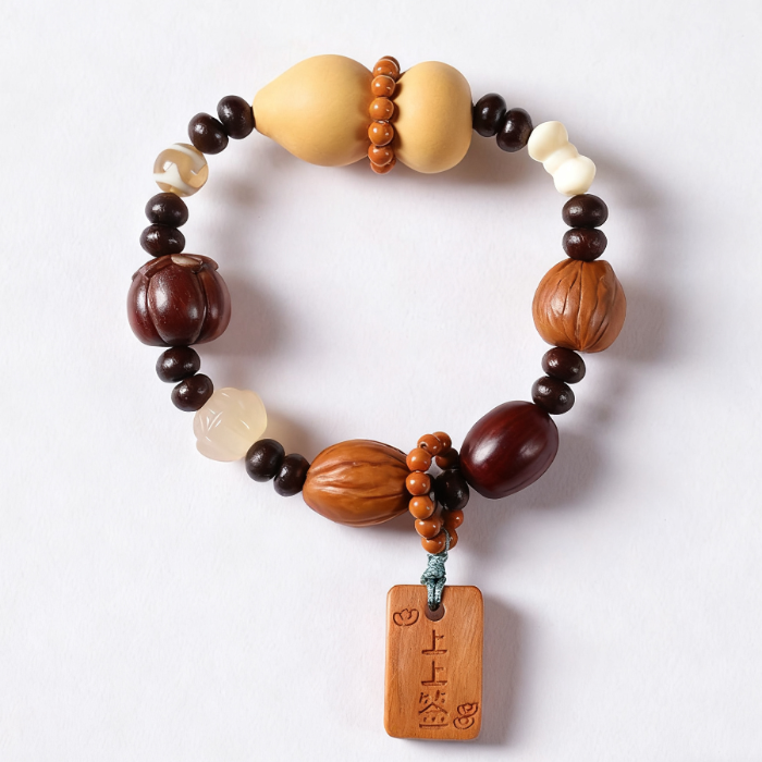 Handcrafted Multi-Element Wooden Bead Bracelets – Prosperity & Blessings Collection