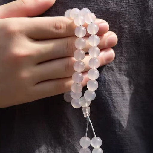 White Agate Crystal Bracelet – Calm & Clarity