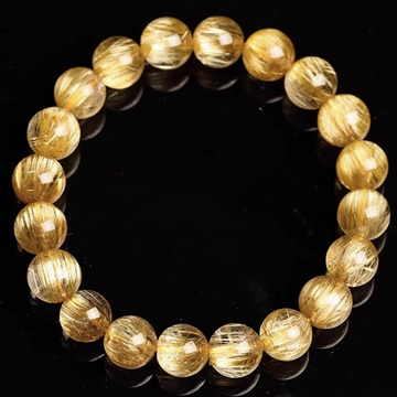 Golden Radiance Bracelet – Rutilated Quartz of Prosperity & Focus