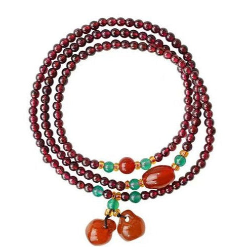 Garnet Mala Bracelet – Love & Vitality