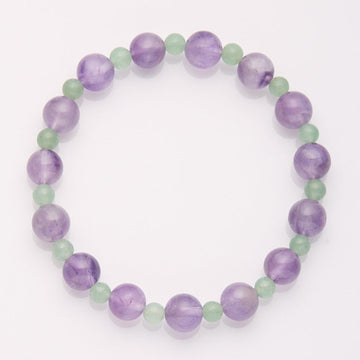 Amethyst & Green Aventurine Bracelet – Balance & Spiritual Harmony