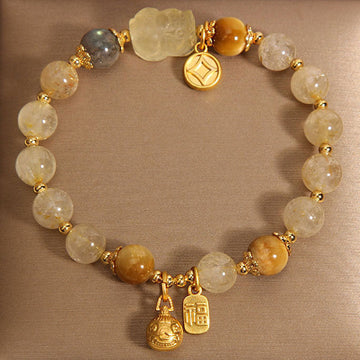 Golden Rutilated Quartz Bracelet – Prosperity