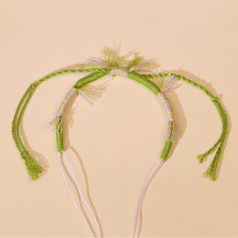 Hand-Braided DIY Bracelet Cord – Semi-Finished String for Crystal Bracelets