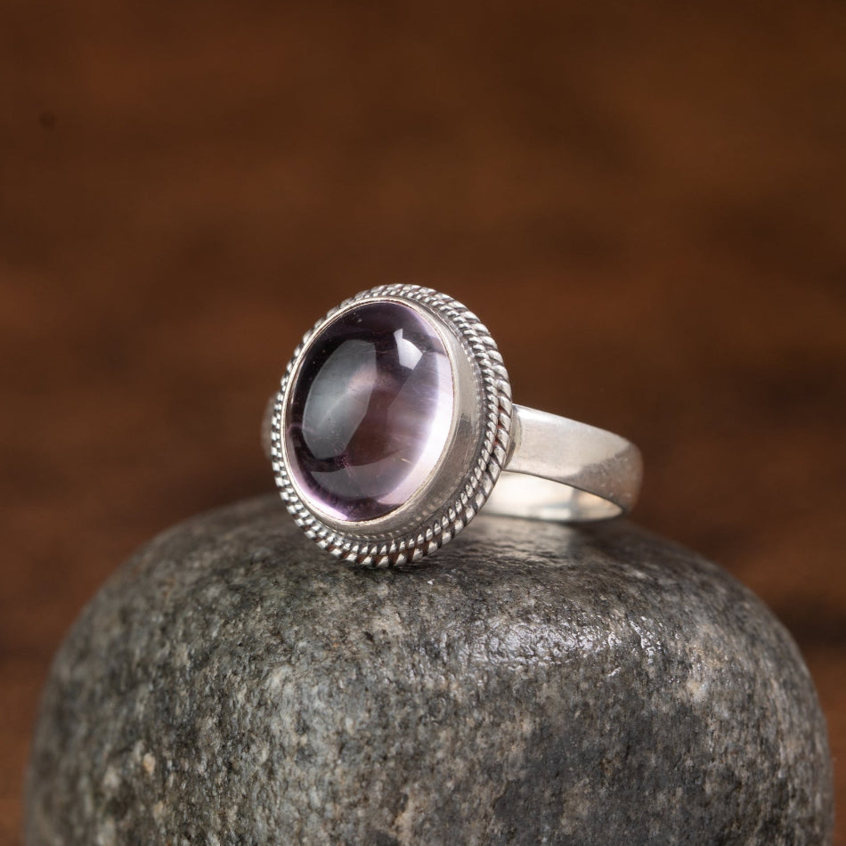Amethyst 925 Sterling Silver Ring – Peace & Clarity