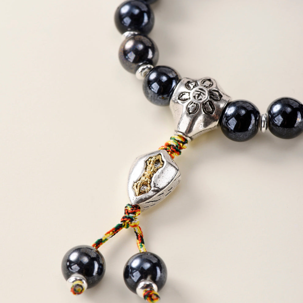 Pearlescent Ceramic Prosperity Bracelet – Wealth & Protection