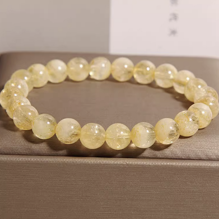 Natural Golden Rutilated Quartz Bracelet – Prosperity & Confidence