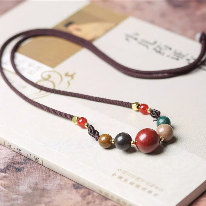 Five-Elements Incense Bead Necklace – Heritage DIY Aromatic Collarbone Chain
