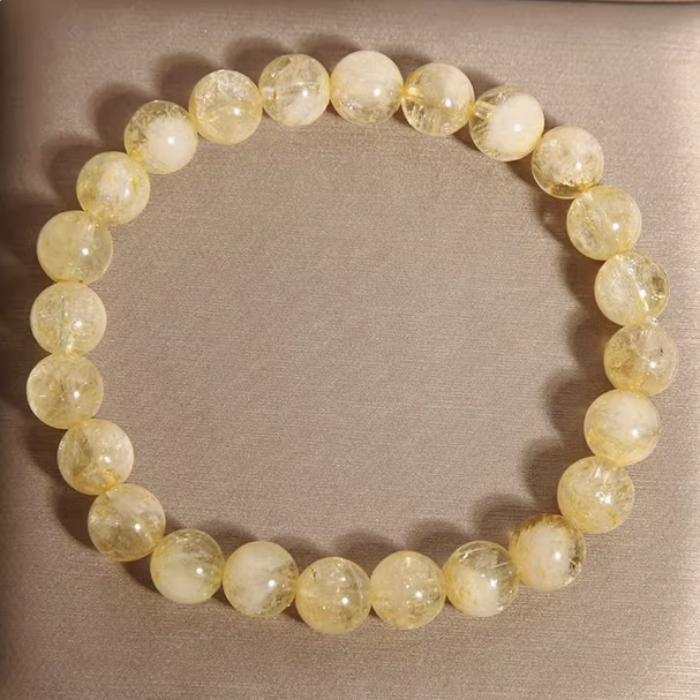 Natural Golden Rutilated Quartz Bracelet – Prosperity & Confidence